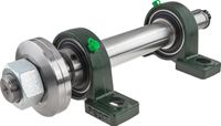 Jeu de base pour scie circulaire (pour coupes circulaires et transversales) avec un alésage de 30 mm / filetage à droite / 350 mm / basé sur des roulements UCP207
