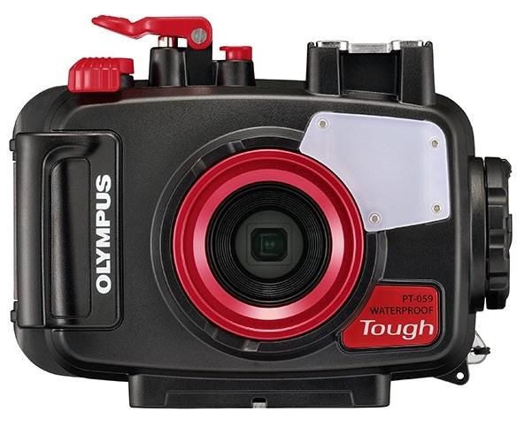 Olympus PT-059 - Onderwaterhuis voor TG-6 - Zwart/Rood/Zilver