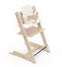 Stokke Tripp Trapp Chaise haute (Natural) avec coussin OCS (Wheat Cream) - Inclus Tripp Trapp chaise, kit bébé 2