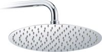 Merkloos Relaxdays douchekop regendouche - rond - 300 mm - rvs - hoogglans met spiegeleffect - 1/2 inch - zilver