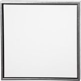 Merkloos Canvas schildersdoek met lijst zilver - 50 x 50 cm