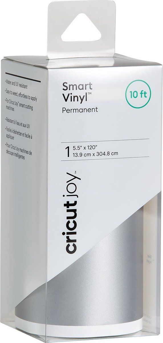 Cricut Smart Vinyl - Permanent - 13,9x304,8cm - Zilver