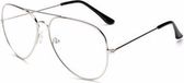Lunettes Nerd - Fausses lunettes - Lunettes sans correction - Lunettes aviateur - Fête costumée - Carnaval - Halloween - Fausses lunettes - Lunettes tendance - Noir - Lunettes hipster