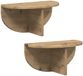 vidaXL Wandplank - 2 stuks - Artisan Eiken - 38 x 19 x 19 cm - Bewerkt hout
