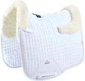 Premier Equine Pony Cc Merino Wool European Dressage Square Zadeldekje Wit Pony