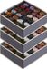 Goodivery ® Set pratique de 3 organisateurs de tiroirs avec 24 compartiments pour vêtements et accessoires - Gris