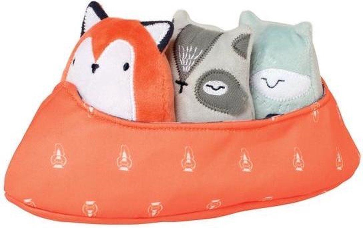 Manhattan Toy Camp Acorn Canoe Buddies Knuffelset - 4-delig