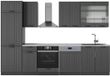 Vicco Fame-Line Unité de cuisine complète – 300 cm, WB Marbre Gris foncé