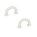 Ganter Normelemente Vingergreep, meubelknop, trekgreep, 2 stuks, kunststof wit, boorafstand 40 mm, GN 224.3-10-40-B3,5-WS