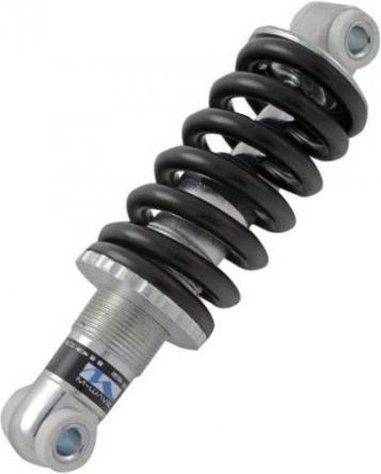 M-Wave Achterdemper - 150 mm - Zwart/Zilver