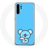 Maniacase Etui voor Huawei P30 Pro Bangtan BTS BT21 Koya RM Blauwe Achtergrond