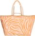 Zebra Trends Richelle Strandtas - Ritssluiting - Schoudertas - Ritsvak - Shopper - Zomertas - Beach - Zebra orange