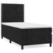 vidaXL Boxspringbed met matras, fluweel, zwart, 120x190 cm