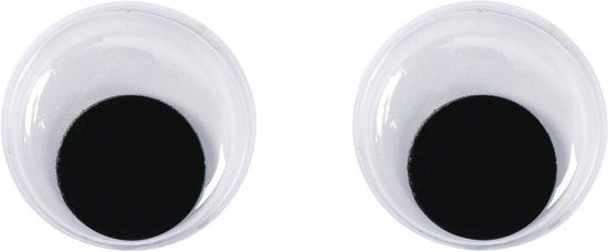 Rayher Hobby Googly Eyes 15 mm - Kunststof - Multi