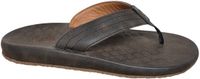 Raffas Darl Black Teenslippers Zwart Leer Heren - Zwart - 41