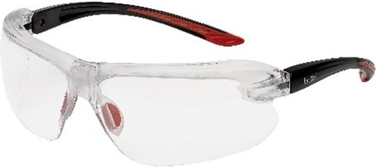 Boll veiligheidsbril - zwart/rood - IRI-s met leesgedeelte +2 - IRIDPSI2