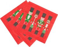 Talking Tables Bol Papieren bordjes Notenkraker - kerst - nutcracker - 12 stuks - 18 x 18 centimeter