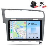 Awesafe VW Golf 7 VII MK7 (2013-2017) 4+64GB Autoradio met Camera en Microfoon, 10 inch Scherm, CarPlay, Android Auto, WiFi, GPS, RDS, DSP, DAB+, Bluetooth