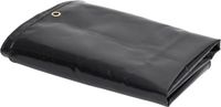 vidaXL - Zeilen - Zwart - 1,5 x 10 m - Canvas met PVC-coating