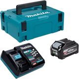 Makita Power Source Kit 1x BL 4040 F accu 40 V max. 4,0 Ah XGT (1910N6-8) + DC 40 RA-lader (191E07-8) + Makpac
