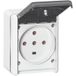 Legrand – Wasserdichte Steckdose 3p+n+t 32a – Aufputz IP44/IK08 – Anschluss mit Schraubklemmen – Maximaler Querschnitt 10 mm² – für feuchte Baustellen