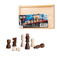 Clown Games Schaakstukken Hout - Bruin - 32 stuks