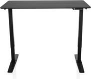 hjh OFFICE Bureau STAND CARBON 120 x 60 elektrisch in hoogte verstelbaar zwart