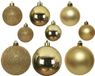 Decoris kerstballen - 30x st - goud - 4, 5 en 6 cm - kunststof