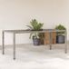 Prolenta Maison Exclusive Tuintafel met glazen blad, grijs, 190x90x75 cm, polyrotan