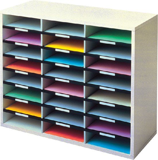 Fellowes Sorteerbak Literatuur Organizer - 36 x A4 Compartimenten - Grijs