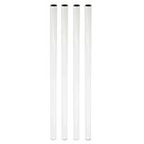 Wagner Teno 12167204 Meubelpoot, starterset, 4-delig, Ø 30 x 700 mm, incl. QuickClick® glijders en accessoires, staal gepoedercoat wit