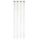 Wagner Teno 12167204 Meubelpoot, starterset, 4-delig, Ø 30 x 700 mm, incl. QuickClick® glijders en accessoires, staal gepoedercoat wit