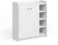 Vicco Moritz Meuble à chaussures – 83 x 91,4 cm avec 2 portes Blanc
