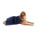 Bone Dry Pet Collection Microvezel badstof huisdierenhanddoek, geborduurd, maat XL, 111,8 x 70,5 cm, marineblauw