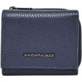 MANDARINA DUCK Leren Portemonnee Mellow Wallet Dress Blue Donkerblauw