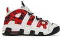 Nike Air More Uptempo Blanc, Bleu, Rouge, Camouflage (pour filles) - EU 38