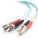 CablesToGo 85545 Glasvezel kabel 10 m OFNR LC ST Turkoois