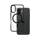 PanzerGlass CARE by PanzerGlass Flagship Case - Transparant Urban Combat w. - Zwart Frame & MagSafe iPhone 16