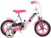 Dino Vélo enfant - Fille - Rose;Blanc - 10 Pouce