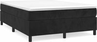 vidaXL Boxspring Bed 140x190 cm Zwart Fluweel