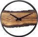 NeXtime Forest Wandklok – 30 cm – Hout/Metaal – Bruin – Stil
