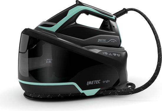 Imetec Onda P1 2400 W 2,5 l Aluminium zoolplaat Zwart, Turkoois