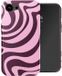 Selencia Vivid Backcover met MagSafe voor de Apple iPhone 17e / 16e - Wavy Swirl Pink Plum