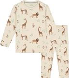 Prénatal Baby Pyjama Savanne - Jongens en Meisjes - Pyjama Kinderen - Dark Ecru - Maat 86