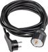 AS Schwabe 50522 Stroom Verlengkabel Zwart 5 m H05VV-F 3G 1,5 mm²