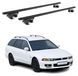 Mitsubishi Barre de toit, barres de toit pour Mitsubishi Galant Kombi EA0, année 1997-2002, aluminium, noir