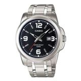 Casio - MTP-1314D-1A - Classic - montre homme - quartz analogique - cadran noir - bracelet en acier gris