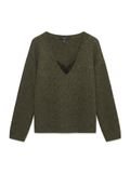 VERO MODA Trui 'VMBerry' donkergroen