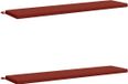 vidaXL Bankkussens SOEST 2 stuks 100% Polyester Rood 180 x 40 x 5 cm