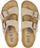 Birkenstock Arizona SFB VL Narrow Dames Slippers - Taupe - Maat 39